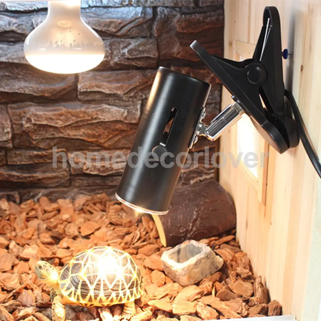 NW-02 Aquarium Reptile Light Base Holder with Clamp Ceramic Heat