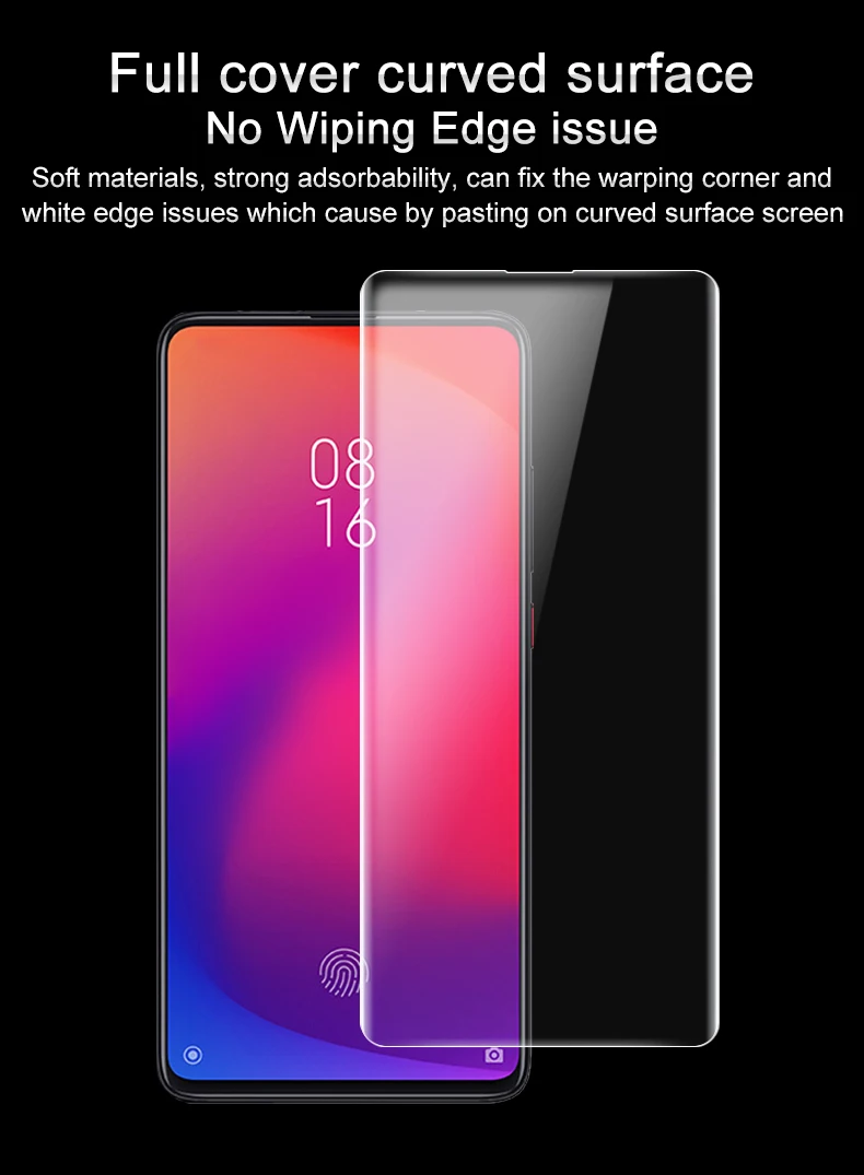 Гидрогелевая пленка imak для Xiaomi Redmi K20 Pro Mi 9T Защитная прозрачная экрана