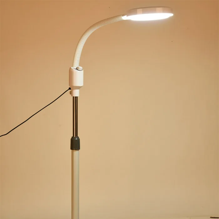  Professional LED Lamp Magnifying Glass Cold Ligth Operation Floor Shadowless Lamp Magnifier for Bea - 32872239694