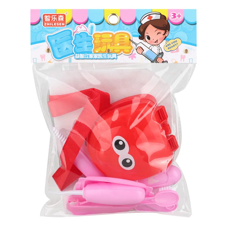 Детская игрушка «Доктор», игровой дом для мальчиков и девочек, обучающая игрушка для детей, набор оборудования для имитации - Цвет: Розовый