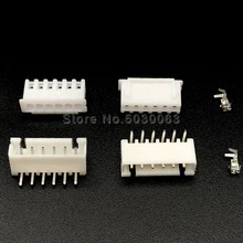 20 комплектов XH2.54 XH-6AW 6Pin 6p проводной разъем 2,54 мм 90 градусов изогнутый изгиб иглы Набор клемм/корпус/контактный разъем JST TJC
