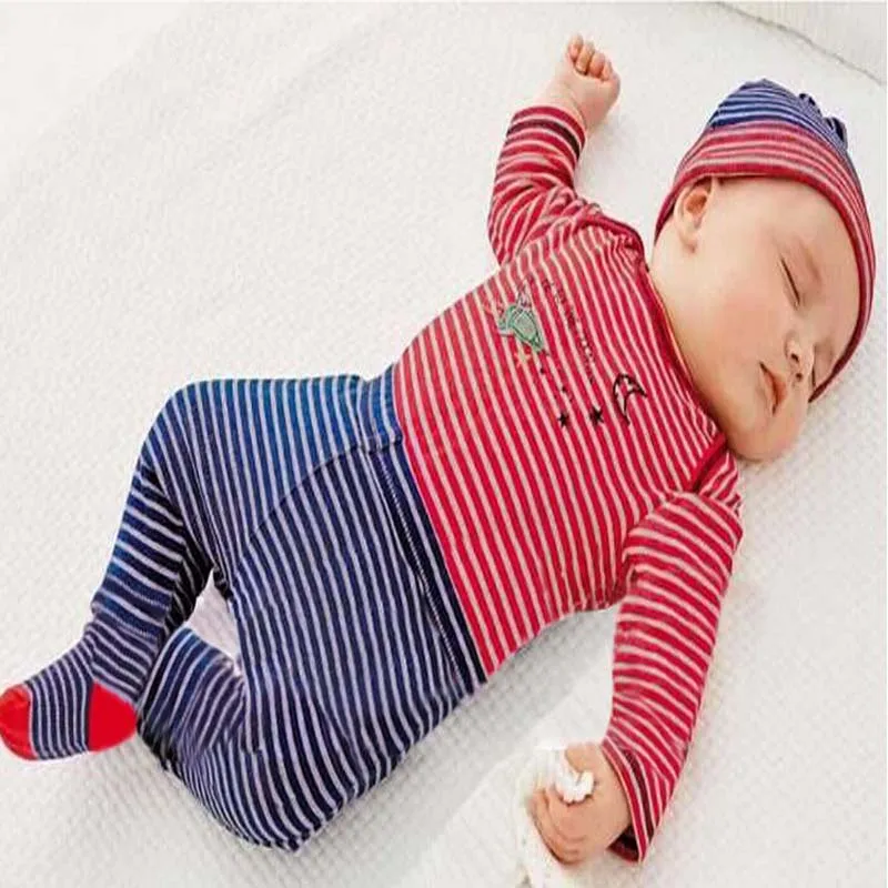 2017 Summer New baby boy girl clothes set cotton long-sleeved cartoon cloud T-shirt+pants newborn bebe unisex baby clothing set