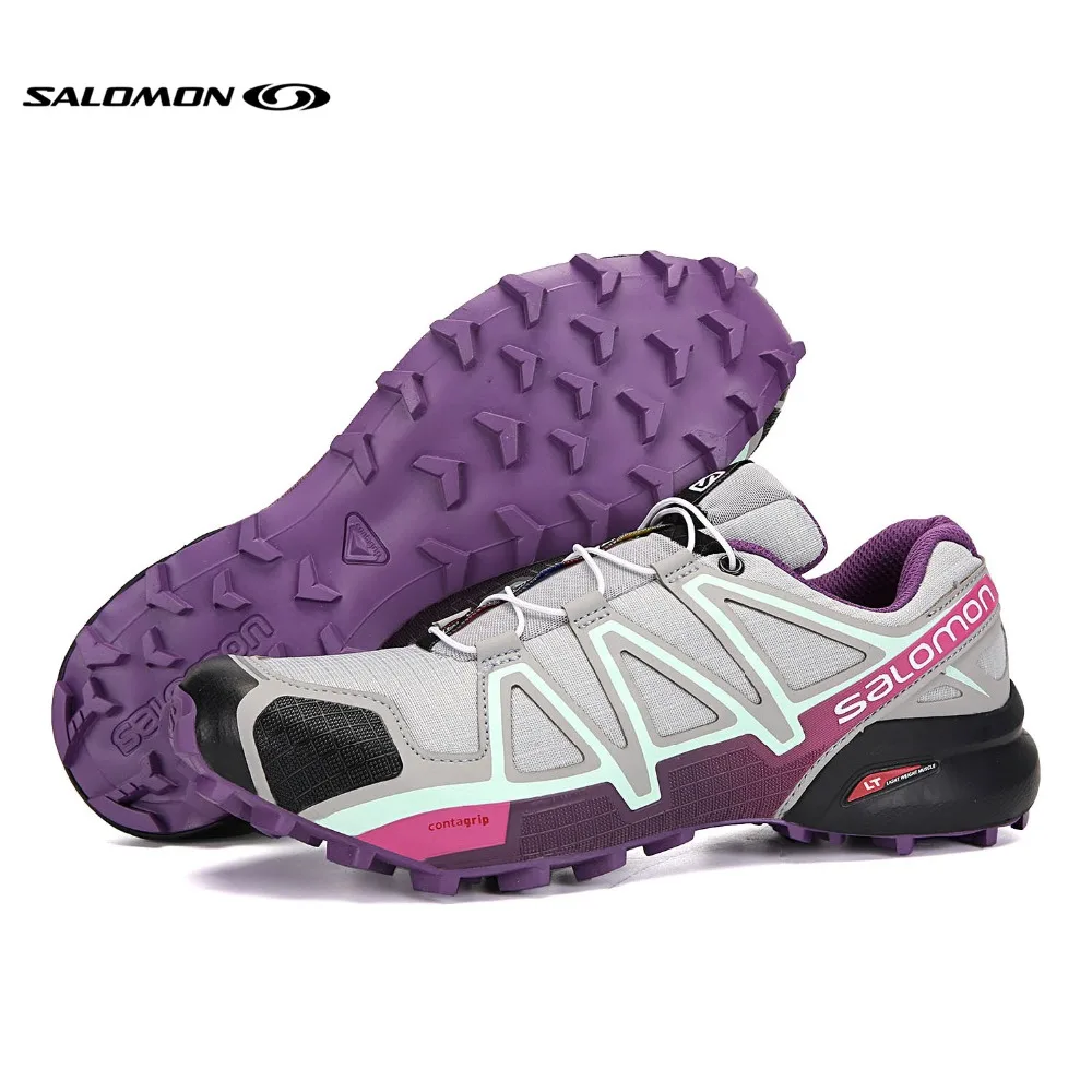 Salomon Speed Cross 4 CS III Women Running Shoes Original Outdoor Woman Athletic Sport Sneakers Speedcross 4 EUR Size 36-41