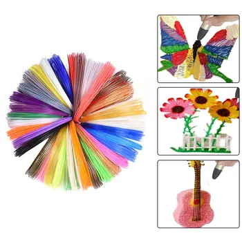 

SUNLU 1.75mm 3d pen refill filament with 100m ABS/PLA/PCL for option 20 color*5 meters per bag include Glow In Dark color