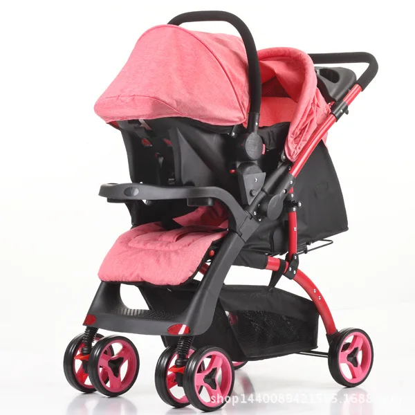 

2 In 1 Baby Stroller Mamakids Baby Trolley Can Sit on A Folding Trolley with Four Wheels with A Basket Seat
