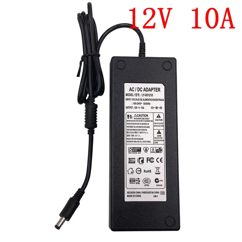 110V 220V AC в DC 5 V/12 V/24 V адаптер питания трансформатор освещения 1A/2A/3A/4A/5A/6A/8A/10A 5,5x2,1mm для светодиодные ленты Драйвер