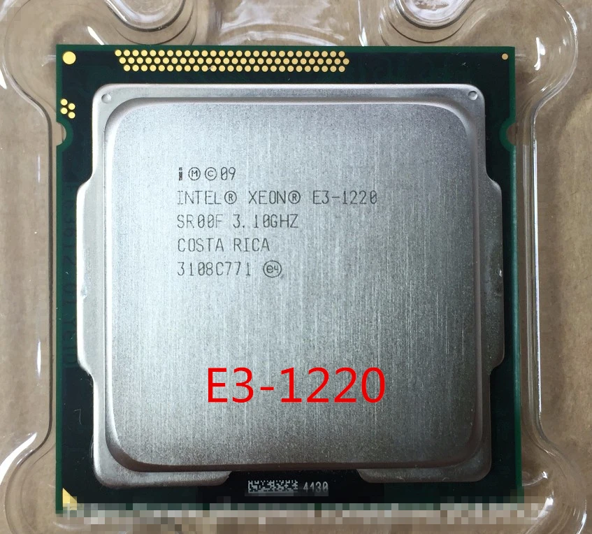 Lntel Xeon E3 1220 3,1 ГГц 8 МБ 4 ядра Socket 1155 5 GT sQuad Core серверный процессор