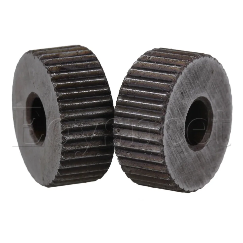 

2Piece 1.5mm Pitch 19mm OD Single Straight Coarse Pattern Linear Knurling Wheel