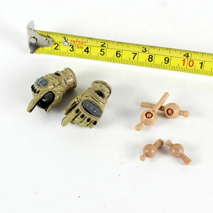 

1/6 Male Hand Types Hand Gloves with Connector for 12''Action Figures Bodies Accessories DIY