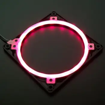 

DIY PC Computer Cooling Cooler Fan Frame Case 18LED 10 RGB LED Color Ring Halo For 120mm/140mm PC Heatsink Radiator Cooler Fans