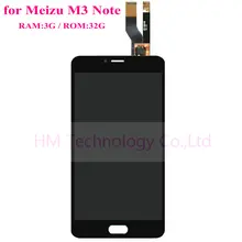 Black LCD+TP for Meizu M3 Note 3G/32G LCD Display+Touch Screen Digitizer Glass Assembly Smartphone Replace Free Shipping+Tools