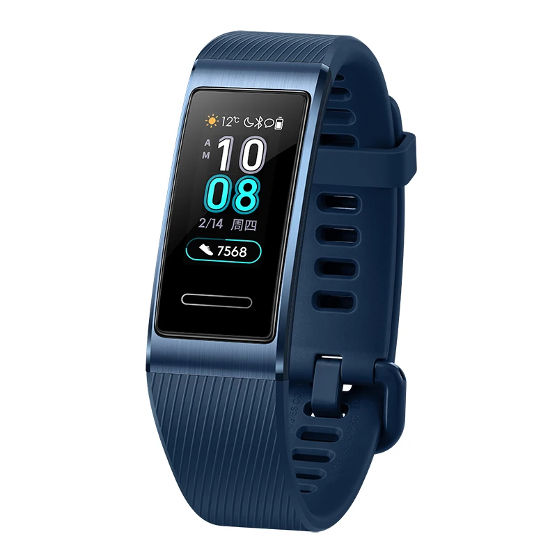 Huawei Band 3 Pro Band 3 0,95 дюймов Поддержка gps NFC трекер плавание Водонепроницаемый Bluetooth фитнес-трекер сенсорный экран