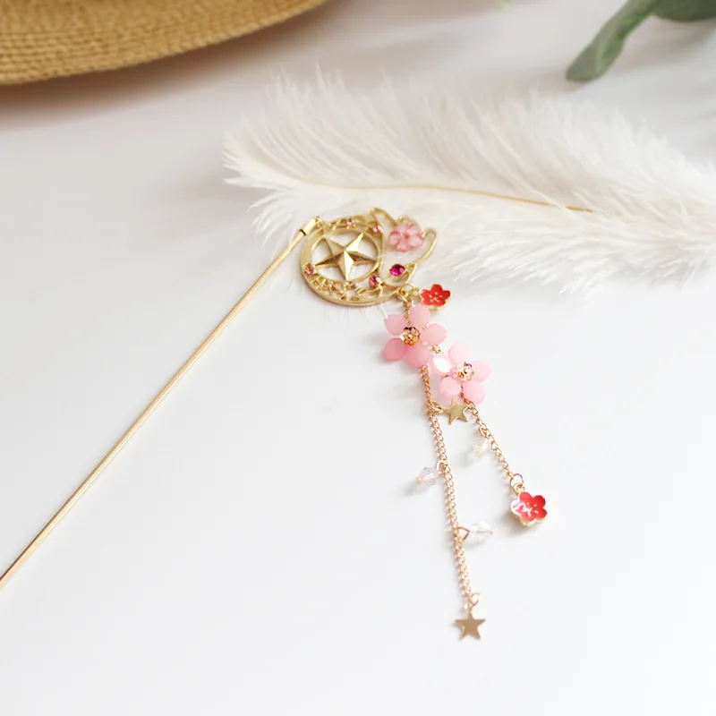 Сейлор Мун card captor cardcaptor sakura заколка для волос аксессуары костюм|Аксессуары