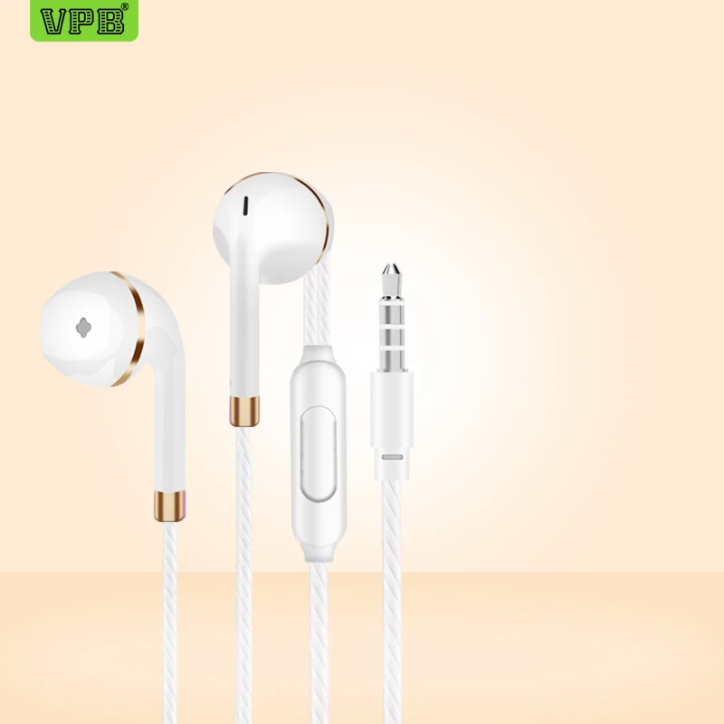 VPB V5 наушники супер бас микрофон в ухо 3 5 мм для iphone 6 6s xiaomi Мобильный