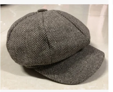 C Модная мужская и женская твидовая Кепка в елочку, газетчик, унисекс, Peaky Blinders Baker, Женская кепка, Мужская зимняя шапка - Цвет: C