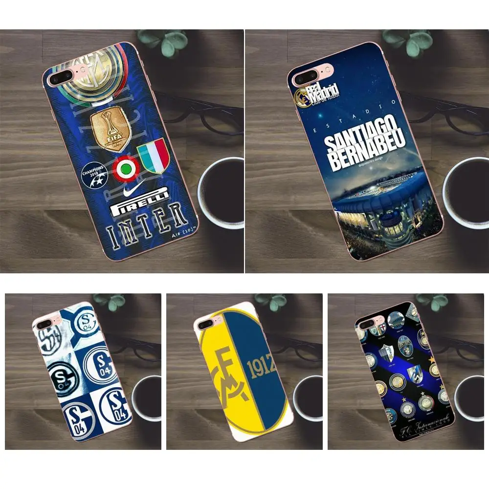 Футбольный логотип Bixedx Internazionale Fc для Huawei G8 Honor 5C 5X 6 6X 7 8 9 Y5II Mate P7 P8 P9 P10 P20 Lite Plus 2017 |