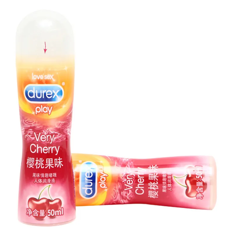 Billig Durex Gleitmittel Kirsche 50ml Sexuales Anal Analgetische Oral Gel Wasser Basis Öl Starke Sex Lube für Paar Erwachsene Masturbation