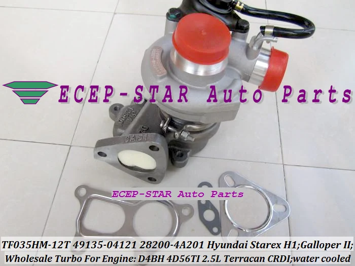 TF035 49135-04121 28200-4A201 турбокомпрессор с водяным охлаждением для HYUNDAI Starex H1 Galloper Terracan CRDI
