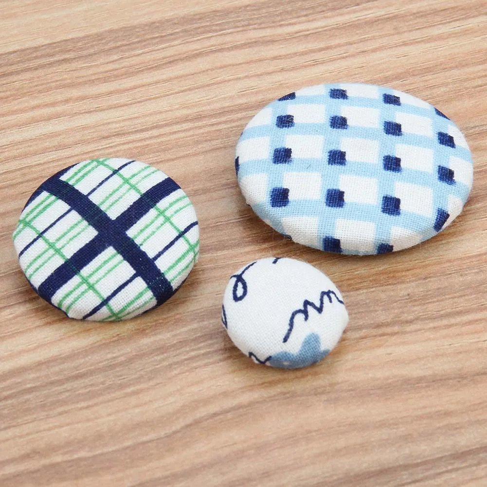 DIY Bag Cloth Buckle Kits Press Button Cloth Base Semi-finished Products with 1 Set Tools LXY9 JY16