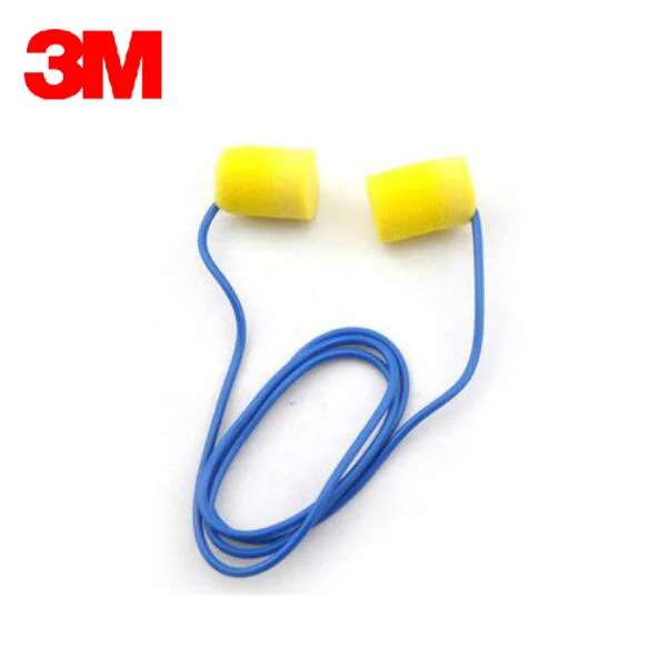 

3M EAR311-1101 Earplugs Cylindrical with Cable Anti-noise PVC Material Water wash Sleeping Earplugs Fluorescent X501