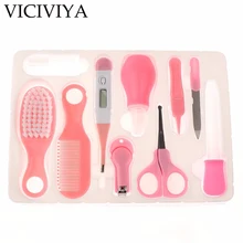 

VICIVIYA 10pcs Baby Kids Nail Hair Health Care Thermometer Grooming Brush Kit set tools