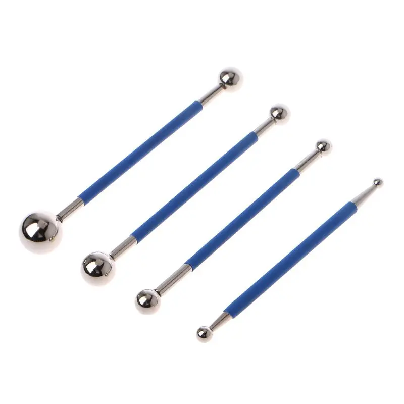 4pcs/set Double steel pressed ball tile grout repairing stick ceramic floor grout glue gap scraping Construction tools OOTDTY tile gap repair tool