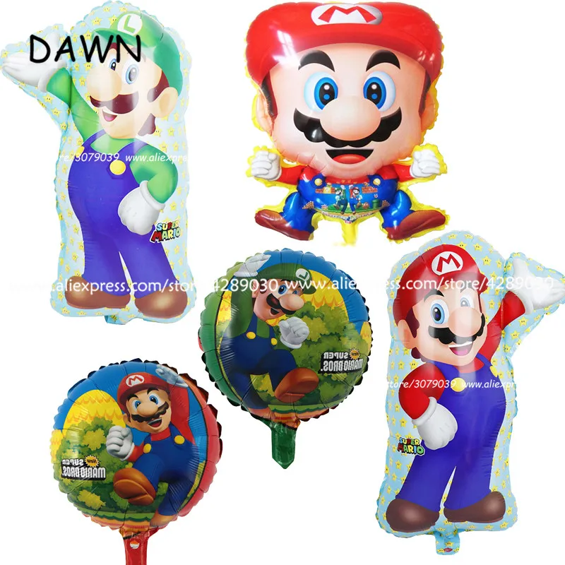 New Super Mario Brothers Boy Girl предметы для украшения дня рождения вечерние Мальчики Марио и
