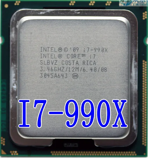 Процессор intel original I7-990X I7 990X cpu 3,46G/Six Core/LGA 1366 разбитые кусочки i7 990X130 W могут работать