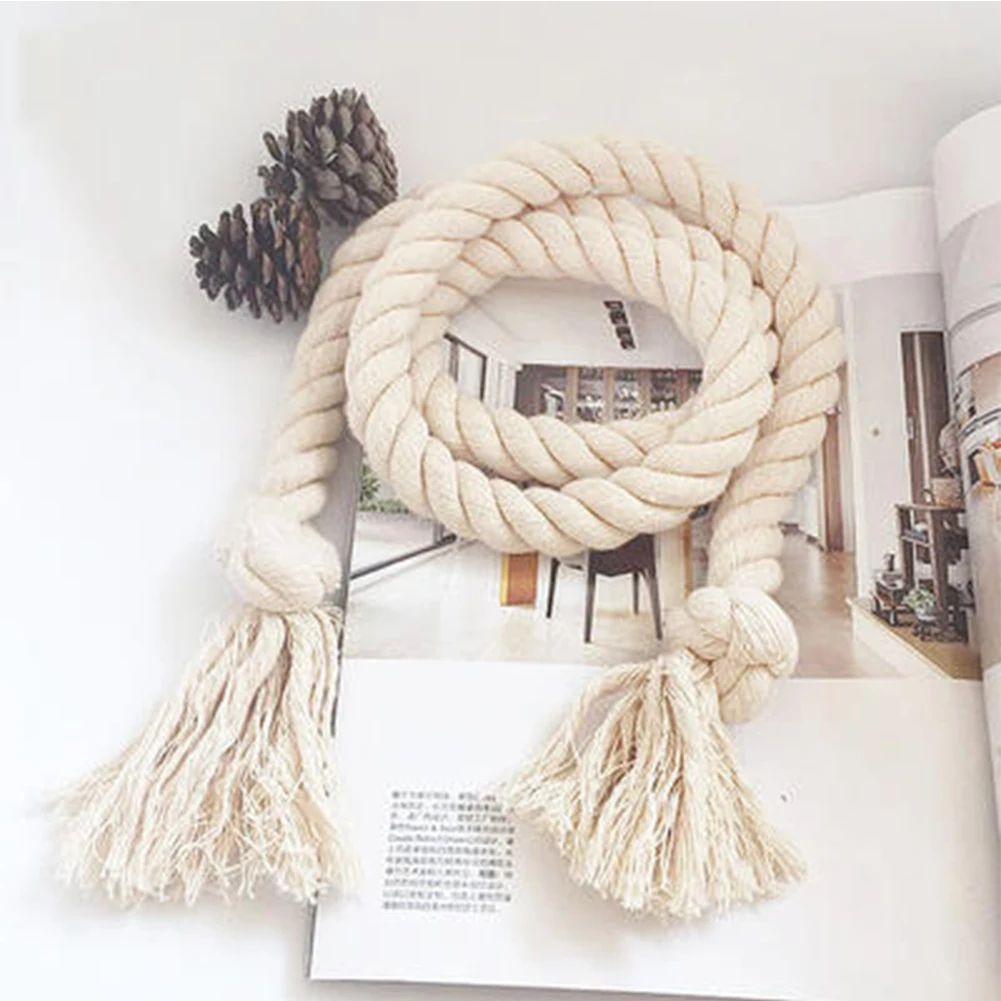 

Home Decoration Window Curtain Bandage Accessories Hand Knitting Curtain Bandage