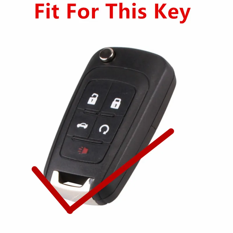FLYBETTER чехол для ключей из натуральной кожи 5B Chevrolet Camaro/Malibu Buick Regal Opel Vauxhall