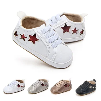 

Baby Boys Born Doll Fashion Star Leather Casual Doll Shoes First Walker 4 Colors 0-12M