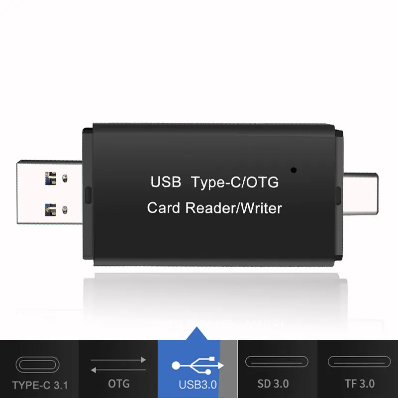 Устройство для чтения карт памяти USB 3 0 и Type C SD Micro TF|Картридеры| |