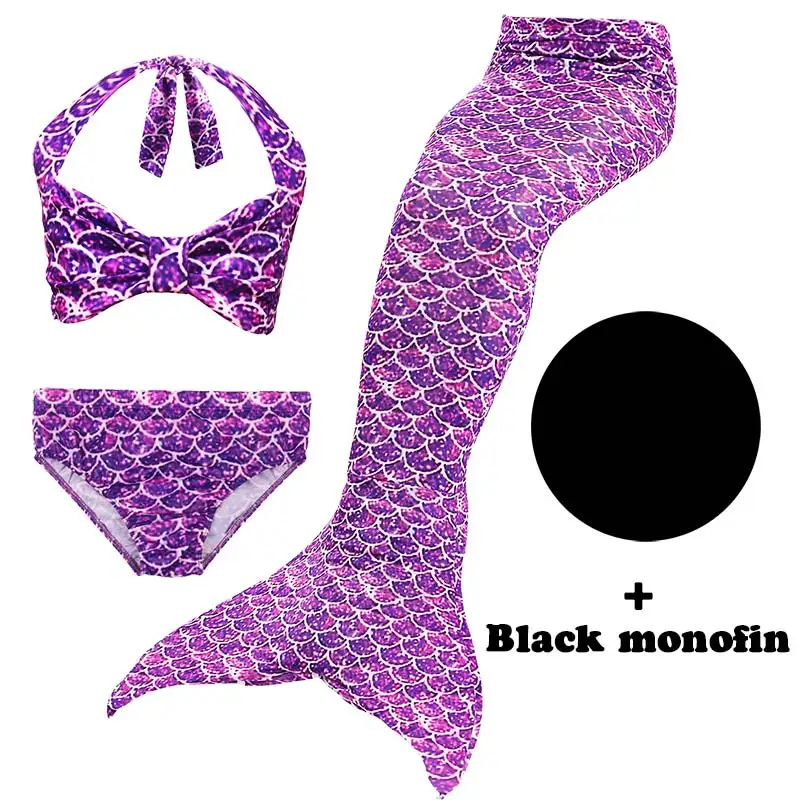 

New Girls Kids Children Mermaid Tails for Swimming Costume Swimmable Bikini Bathing Swimsuit Little Mermaid Tail Cosplay