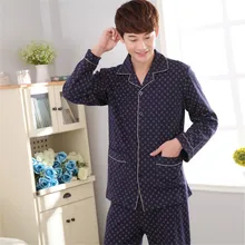 Пижамы для влюбленных Хлопковые женские с длинными рукавами весна осень тонкие мужские и женские хлопковые летние брендовые пижамы кардиган