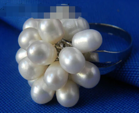 

07339 White Rice Freshwater Pearl Ring