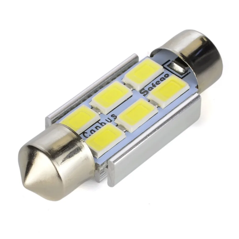 Safego 4x светодиодная гирлянда 31 мм C5W 36 мм светодиодный canbus 6SMD 42 мм светодиодный 9 SMD 5630 интерьер автомобильного салона Лампа фонарь освещения номерного знака лампы для чтения