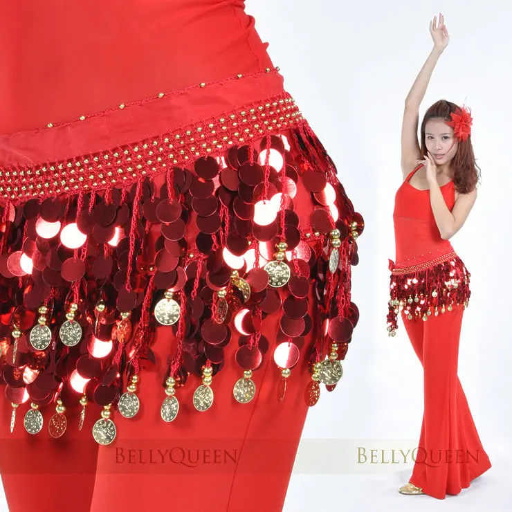 Костюм для танца живота, одежда для индийского танца, пояс-цепочка на талию, набедренный шарф для женщин и девушек, 11 цветов