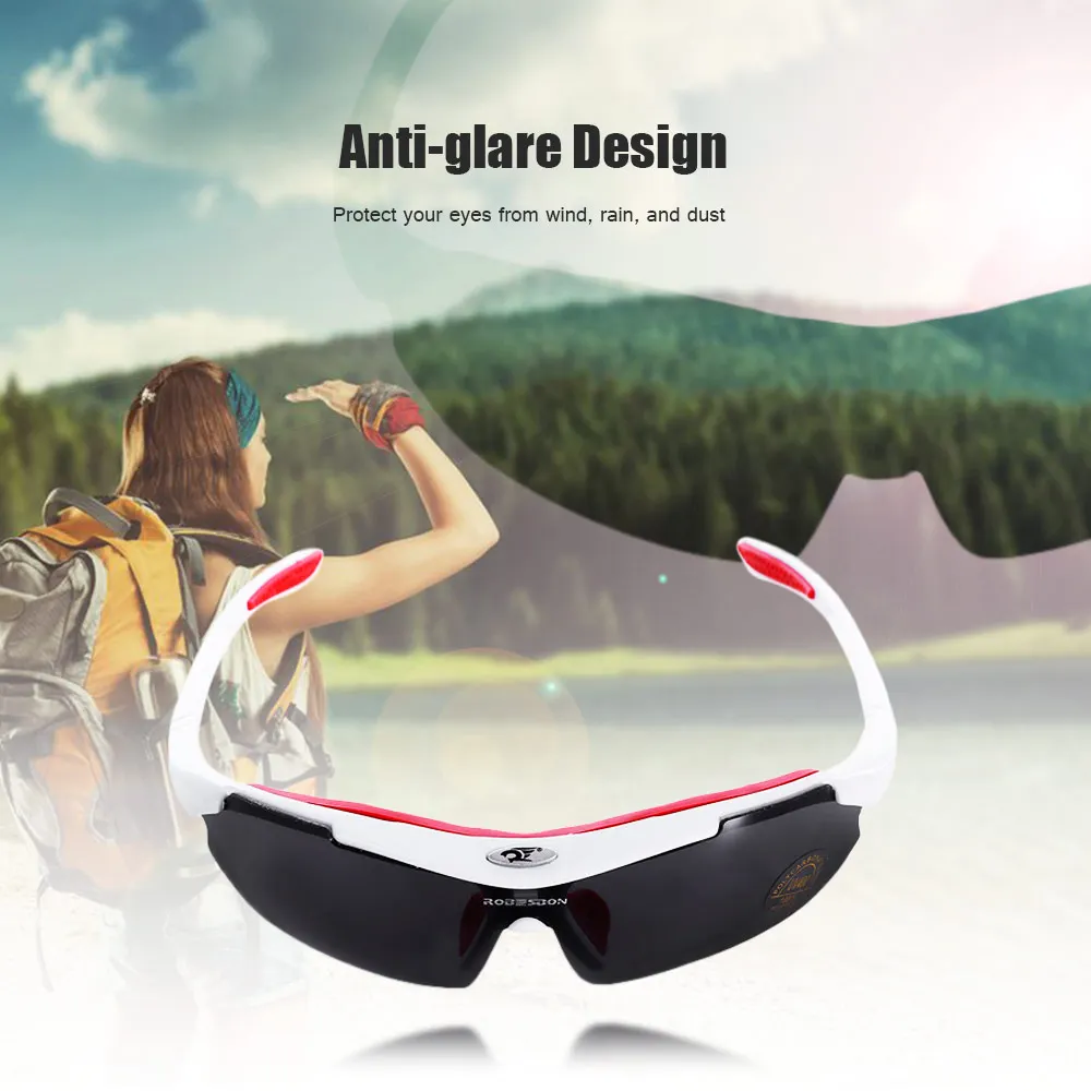 Robesbon 0089 - 1 Men Cycling Eyewear Outdoor Cycling Glasses Bicycle Bike UV400 Sports Sun Glasses