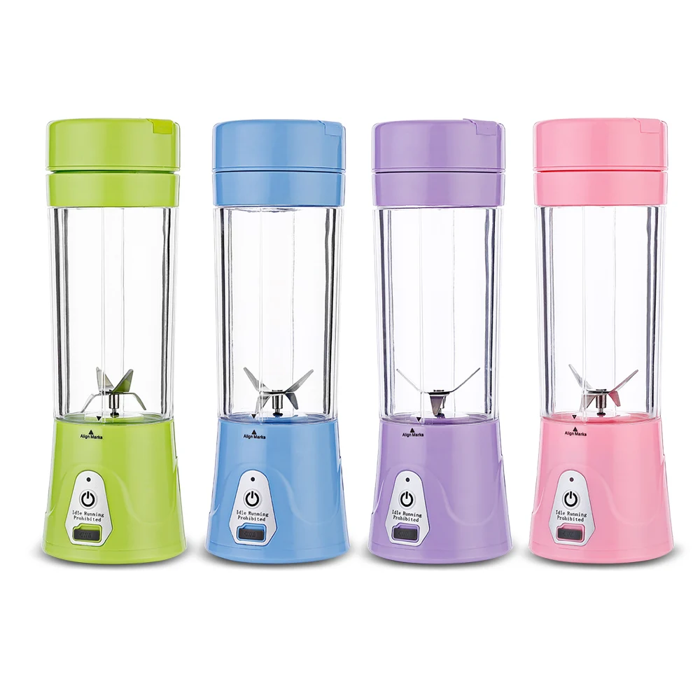 

USB Charge Healthy Fruit Stirring Multifunctional Juicer Cup Fruit Extractor 4 Sharp Blades Portable Light-Weight RechargeableGG