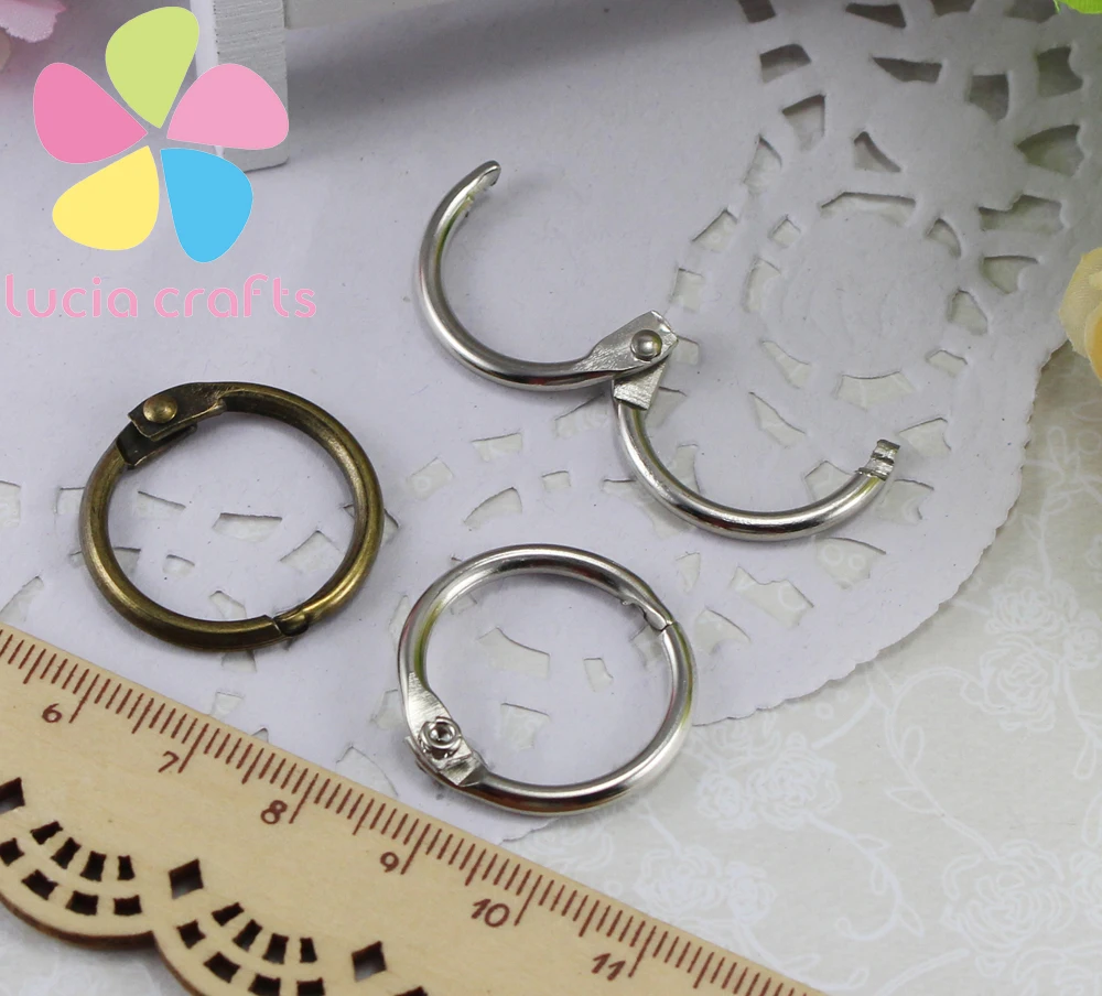 Распродажа Lucia crafts 19 мм/51 мм/63 мм серебристо бронзовое металлическое кольцо для