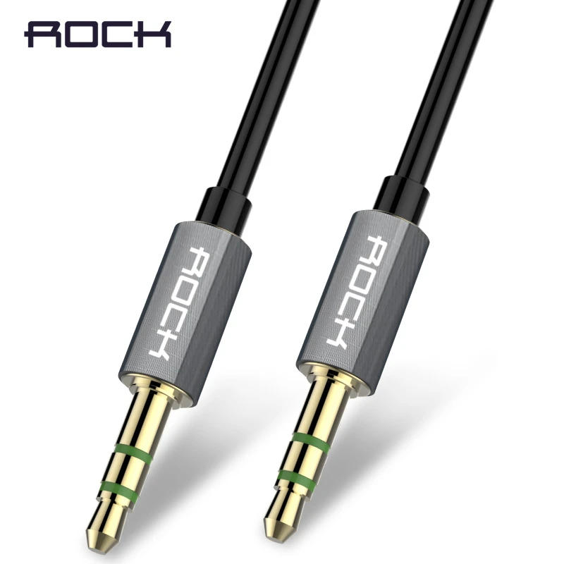 

ROCK JACK Audio AUX Cable, Male to Male 3.5mm to 3.5mm Universal Gold Plated Auxiliary Audio Stereo Cable Cord