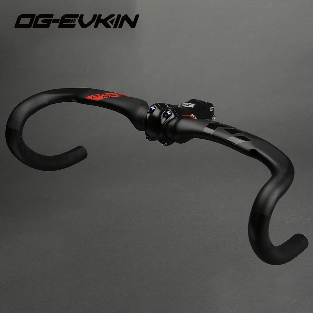 OG EVKIN Carbon Bike Handlebar Stem Integrated Carbon Bicycle Road Bike