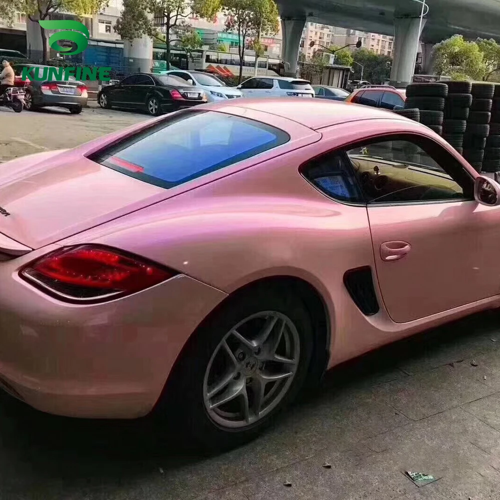 Car Vinyl film Body Sticker Car sticker Two-tone rouge pink (3)