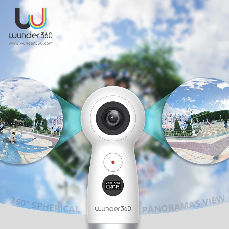 Wunder360 360 панорамная камера спорта videocamara IP wifi видеокамера для реального времени в