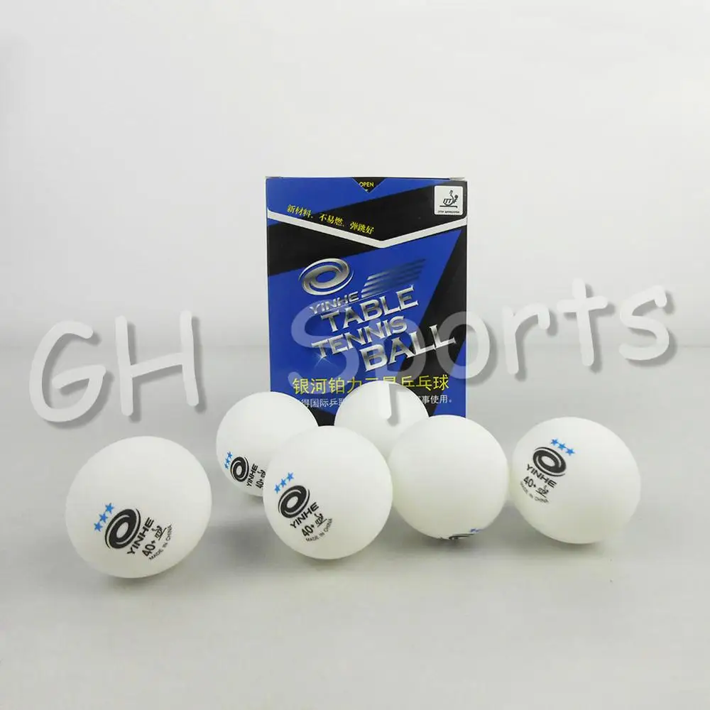 12x YINHE 3-звезды белые 40+ новых материалов Пластик бесшовные мячи для настольного тенниса Крытый спор спортивные мячи bestcontrol