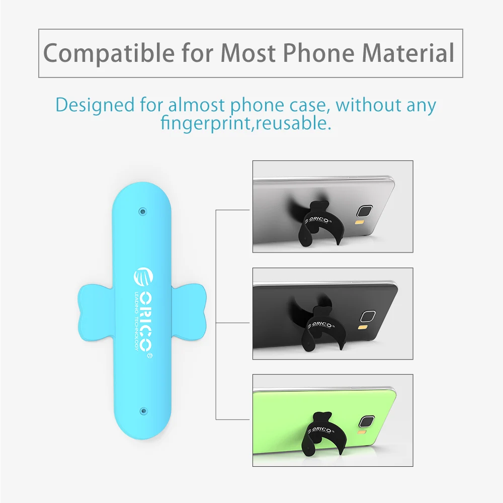 ORICO U-shaped Ring Phone Holder Universal Portable Back Sticker for All Smartphones Tablet iPhone 6s 7 Samsung Black/Blue/White ORICO U-shaped Ring Phone Holder Universal Portable Back Sticker for All Smartphones Tablet iPhone 6s 7 Samsung Black/Blue/White
