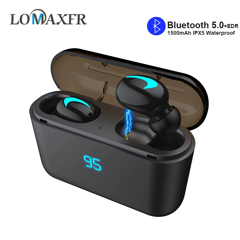 

Q32S Tws Bluetooth 5.0 Earphone Wireless Headphones with 3500 mAh Charging Power Bank Box Stereo Mini In Ear 8D Wireless Earbuds