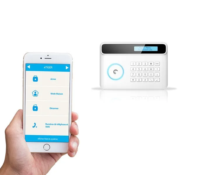 Etiger 433Mhz Wireless Wide Angle PIR Motion Sensor ES-D1A Works With Etiger S4 Smart Home Alarm system emergency call button for elderly