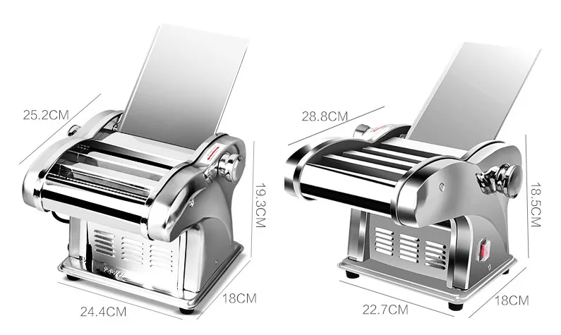 Электрический пресс-машина для лапши, спагетти, паста, производитель, коммерческий резак для теста из нержавеющей стали, клецки, ролик, вешалка для лапши