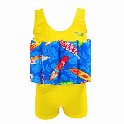 Girls Swimsuits Child Swimming Trunks Shorts Children's Swimwear Kids Buoyancy Swimsuit Baby Boys Girls Swim Vest - Цвет: Yellow boxer shorts